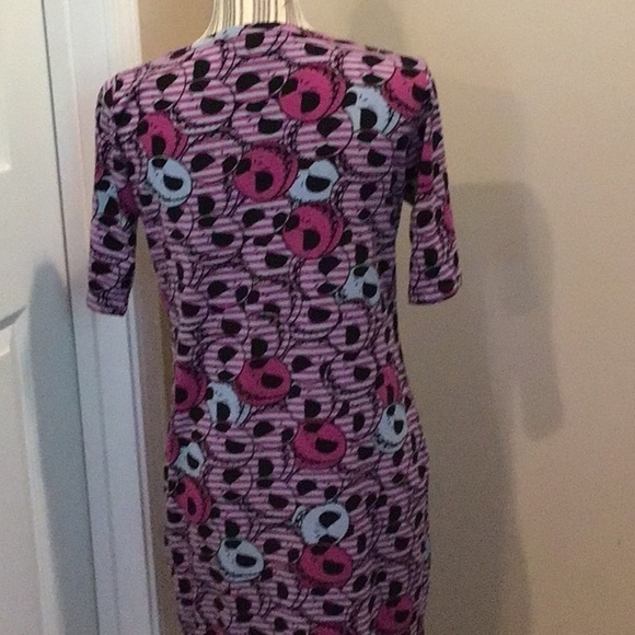 LuLaRoe Skull Disney Short Sleeve Dress Size Medium - Picture 4 of 5